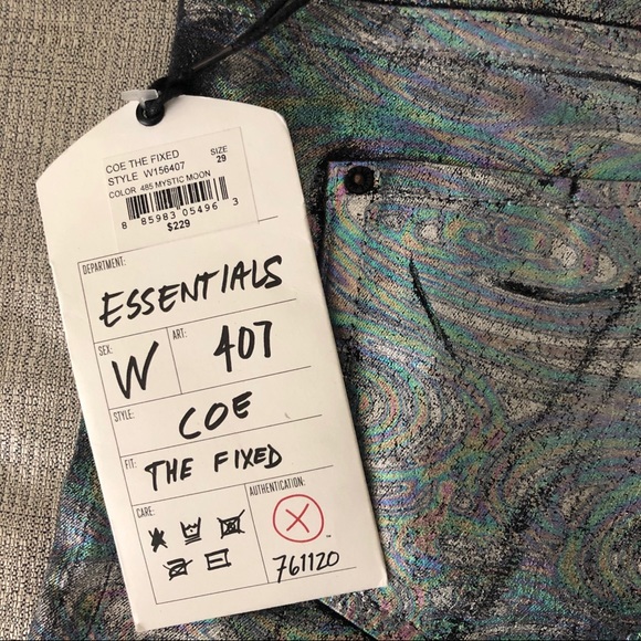 Sinclair Jeans Metallic Foiled Oil Slick Color - Picture 4 of 8